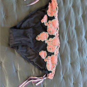 Victoria's Secret Blue and Pink sexy vintage Lace Panties